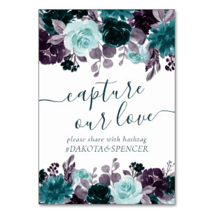 Moody Boho   Fångst av skaldjur och Lila i Kärlek Bordsnummer