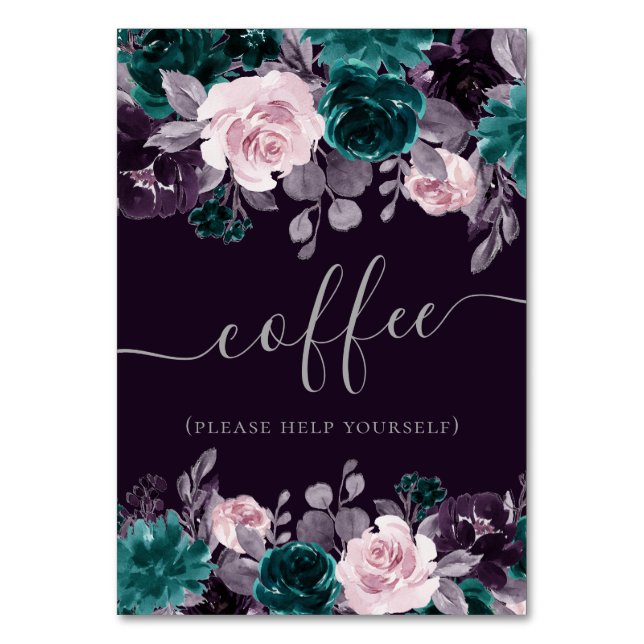 Moody Boho | Lila av växtarter och Mörk Bordsnummer (Framsidan)