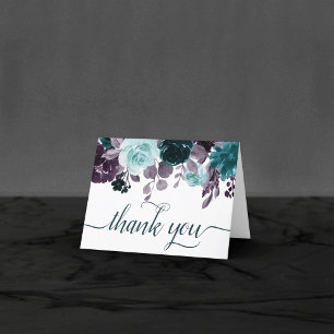 Moody Boho Teal and Eggplant Lila Ro Photo Tack Kort