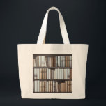 Moody Book Bag Jumbo Tygkasse<br><div class="desc">A moody,  library book vibe for everyday errands and for carrying journals,  books and all those notebooks you carry around! Great for design samples,  teacher supplies,  or anyone who loves a good book styling.</div>