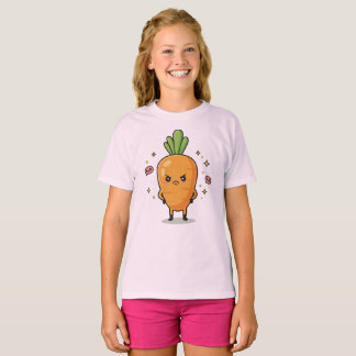Moody Carrot Girls T Shirt