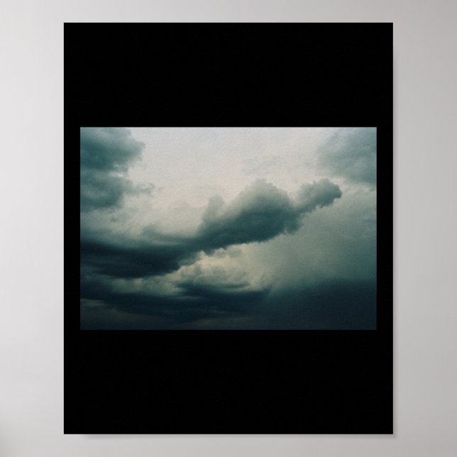 Moody Clouds Himmel Sticker Poster (Framsidan)