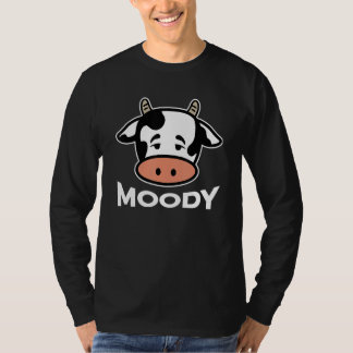 Moody Cow Cattle Farm Animal T Shirt