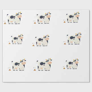“Moody Cow” Wrapping Paper  Presentpapper