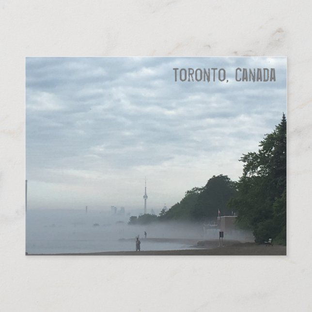 Moody dagen i staden vykort (Framsida)