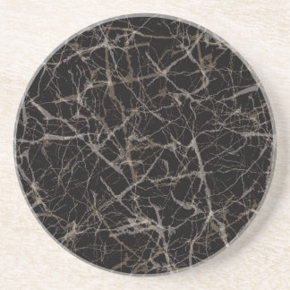 Moody Dark Elegant Black Marble Stone Texture  Underlägg