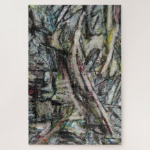 Moody dynamisk modern monokrom Abstrakt