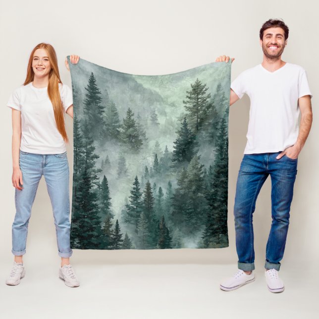 Moody Forest  Fleecefilt (På plats)