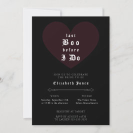 Moody Gothic Bridal Shower Invitation Inbjudningar