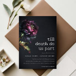Moody gotisk Mörk Lila Black Peony Bröllop Inbjudningar<br><div class="desc">Moody Gothic Lila Black Peonies Theme Collection. - Det är en elegant vattencolor Illustration of moody mörk lila gothic blommigt perfekt for your lyxgothic bröllop and party. Det är mycket enkelt att anpassa, med dina personuppgifter. Om du behöver någon annan matchande produkt eller anpassning kan du skicka ett vänligt meddelande...</div>