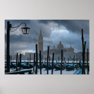 Moody Himlar i Venedig, Italien Poster