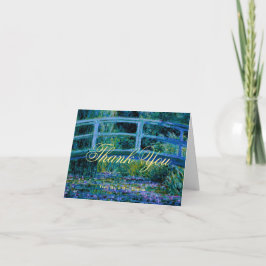 Moody Jewel Tones Monet Lily Pond Fine Art Wedding Tack Kort