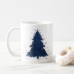 Moody Julgran Klassblått Mörk Kaffemugg