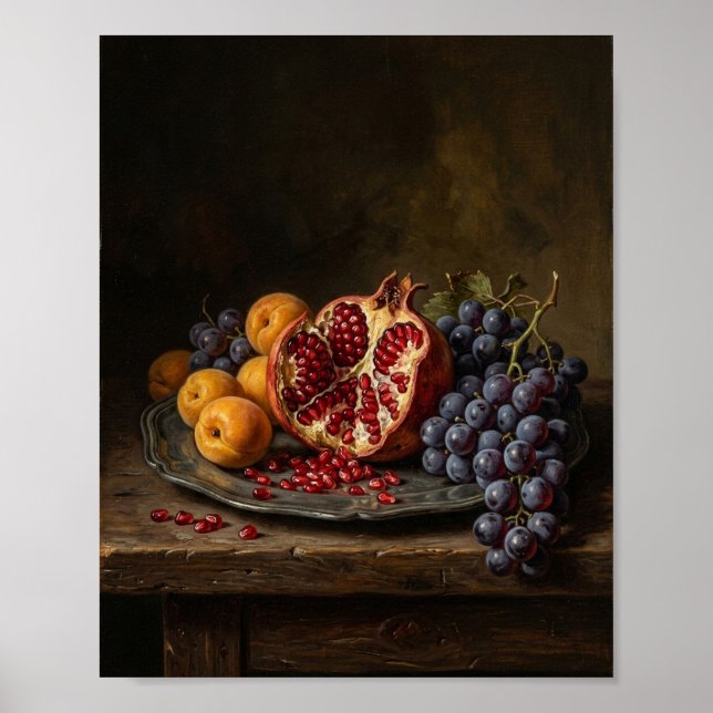 Moody Kitchen Frukt Stilleben II Poster (Framsidan)