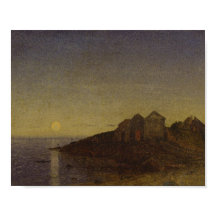 Moody konst för månbelysta Bay