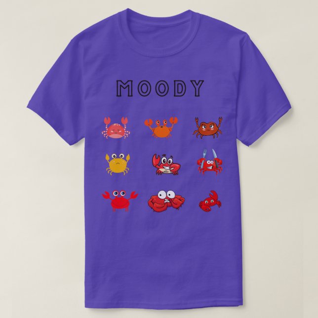 Moody krabba av krustacean Core T Shirt (Design framsida)