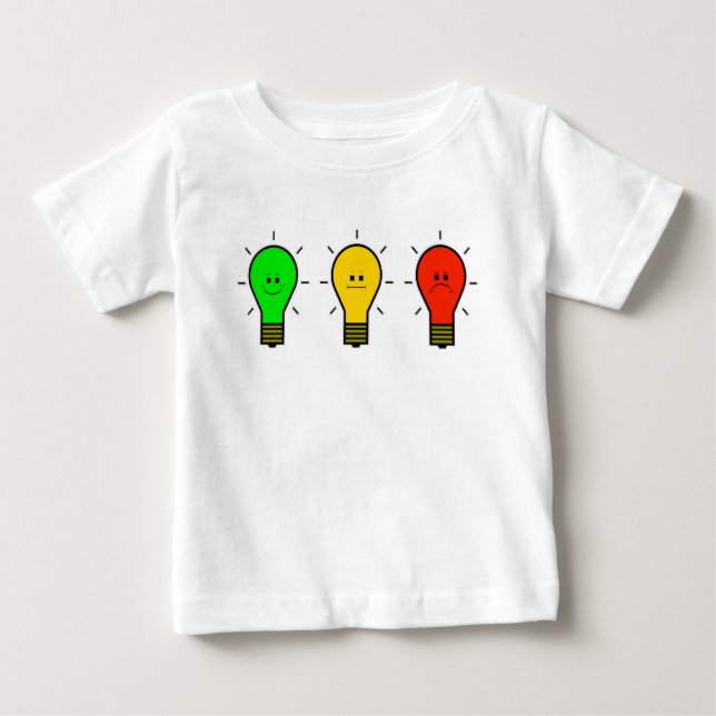 Moody lampor i Stoplight Färger T Shirt (Framsida)