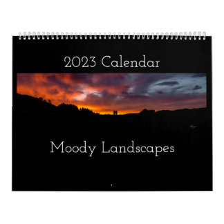 Moody landskap - stor kalender