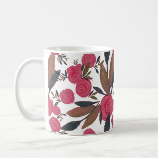 Moody Magenta La Rosa Blommigt Mugg
