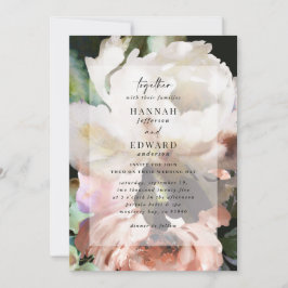 Moody modern klassens mörk faller vinterbröllop