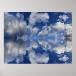 Moody moln - bakgrund för videosamtal poster