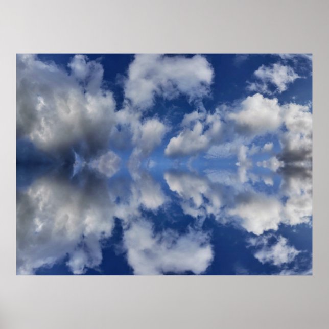 Moody moln - bakgrund för videosamtal poster (Framsidan)