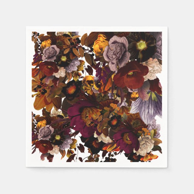 Moody mörk pappersservett (Framsidan)