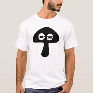 Moody Mushroom Ansikte Silhouette är inte lättläst T Shirt