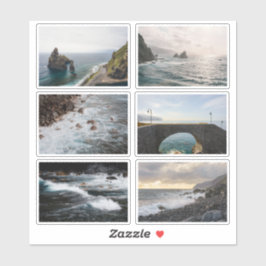 Moody Ocean aesthetic Photo Sticker Sheet Klistermärken