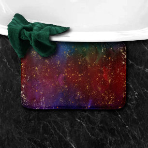 Moody ombudsmannen   Psychedelic Grunge Guld Stard Badrumsmatta