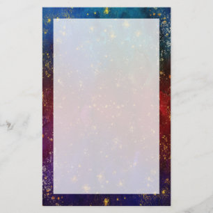 Moody ombudsmannen Psychedelic Grunge Guld Stard Brevpapper