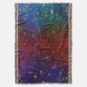 Moody ombudsmannen Psychedelic Grunge Guld Stard Filt