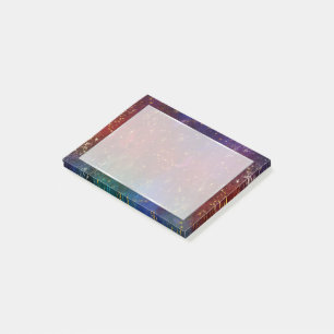 Moody ombudsmannen   Psychedelic Grunge Guld Stard Post-it Block