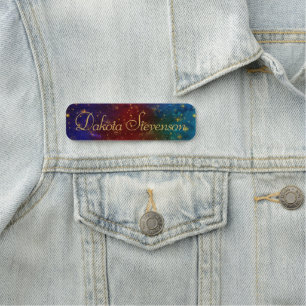 Moody ombudsmannen Psychedelic Grunge Stardust B Namnbricka