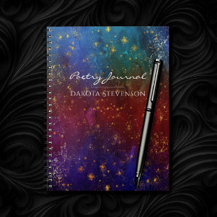 Moody ombudsmannen Psychedelic Grunge Stardust P Anteckningsbok