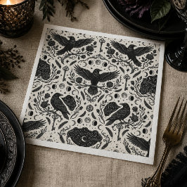 Moody Onyx Barocksvart Korp Pappersservett