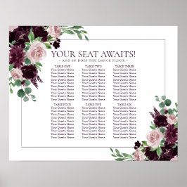 Moody passion | Platsdiagram för Lila vid dramatis Poster