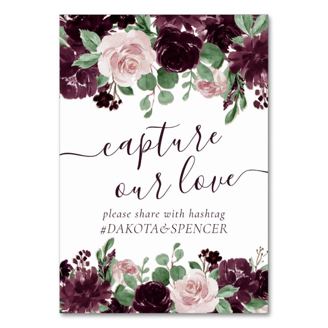 Moody passioner | Dramatisk fångst av Vin i Kärlek Bordsnummer (Framsidan)