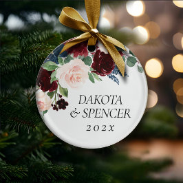 Moody passioner | Dramatisk Lila Vin Ro Anpassning Julgransprydnad Keramik