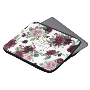 Moody passioner Dramatisk Lila Vin Ro Anpassning Laptop Fodral