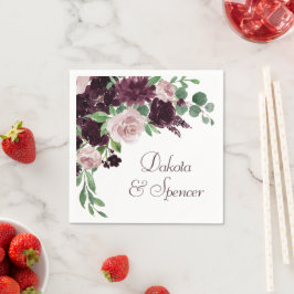 Moody passioner | Dramatisk Lila Vin Ro Anpassning Pappersservett