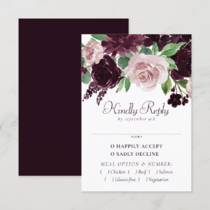 Moody passioner Dramatisk Lila Vin Ro Entree OSA Kort