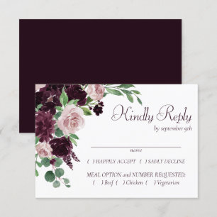 Moody passioner Dramatisk Lila Vin Ro Entree OSA Kort