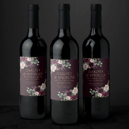 Moody passioner | Gynnande av Lila Vin Ro Vinflaska Etikett