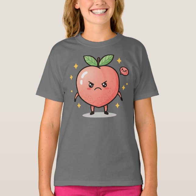 Moody persikoflickor t shirt (Framsida)