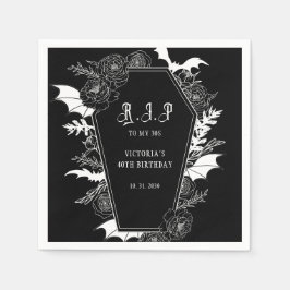 Moody RIP 30s Gothic 40th Birthday Pappersservett