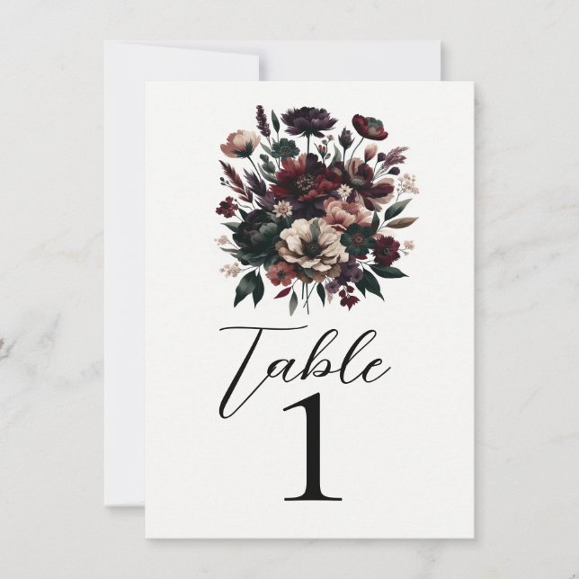 Moody Rustic Garden-Blommigtarna Bröllop Inbjudningar (Framsida)