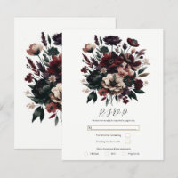 Moody Rustika Blommor Trädgård Boho Bröllop RSVP