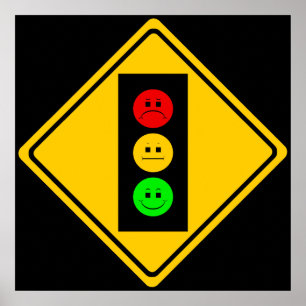 Moody Stoplight framåt Poster