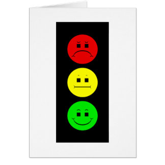 Moody Stoplight Hälsningskort
